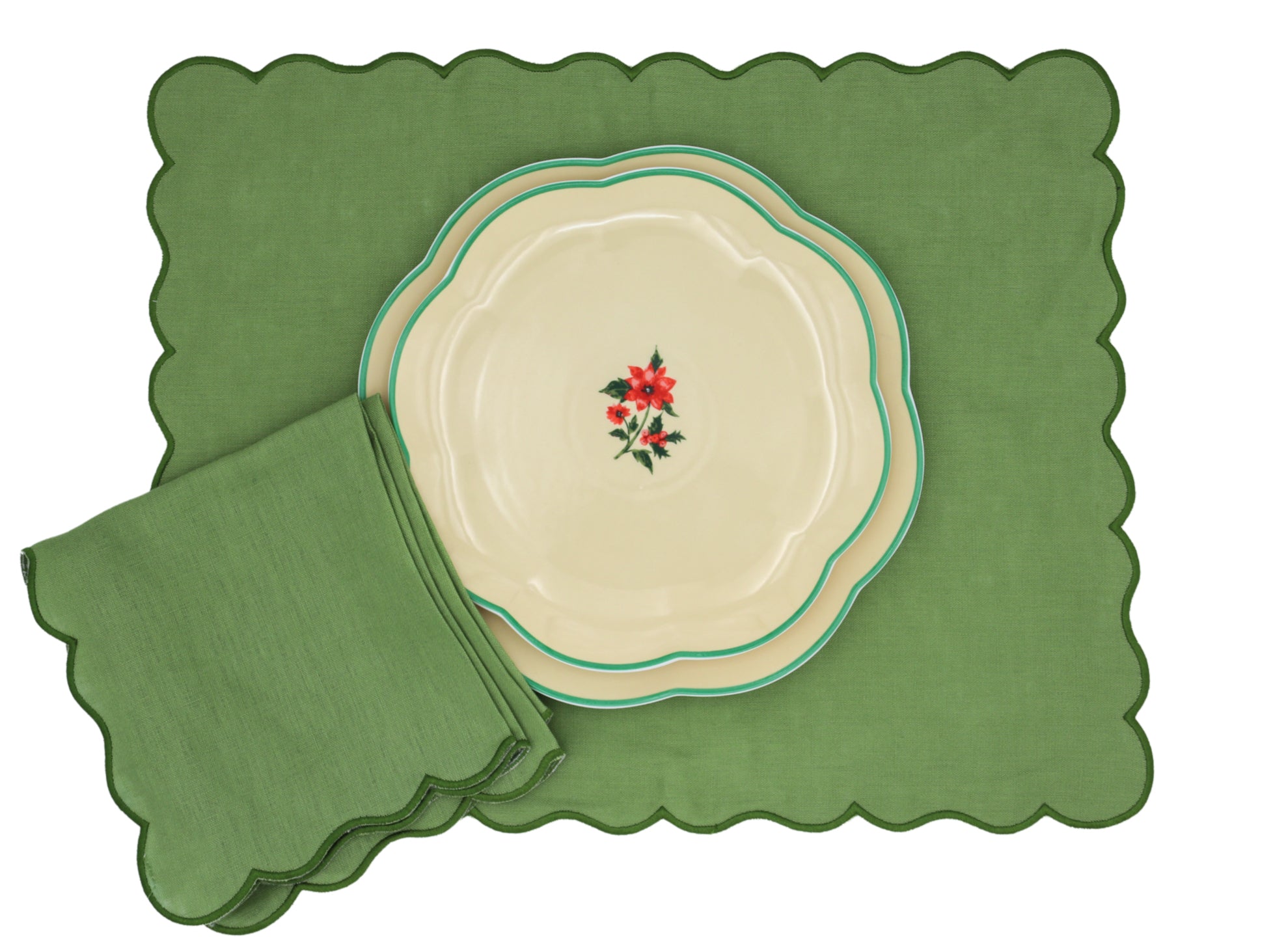 Fabled Flora Scalloped Starter Plate - Case of 12 Plates