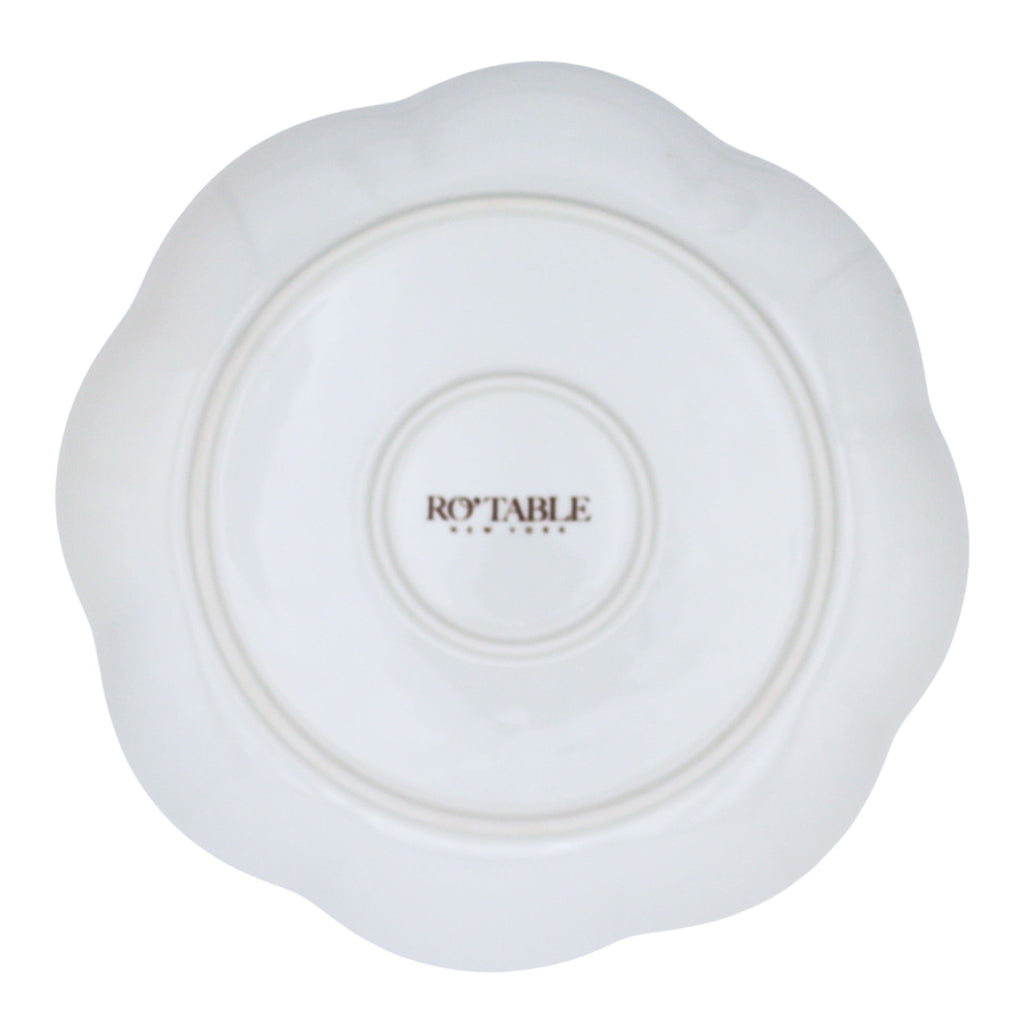 Fabled Flora Scalloped Starter Plate - Set of 4
