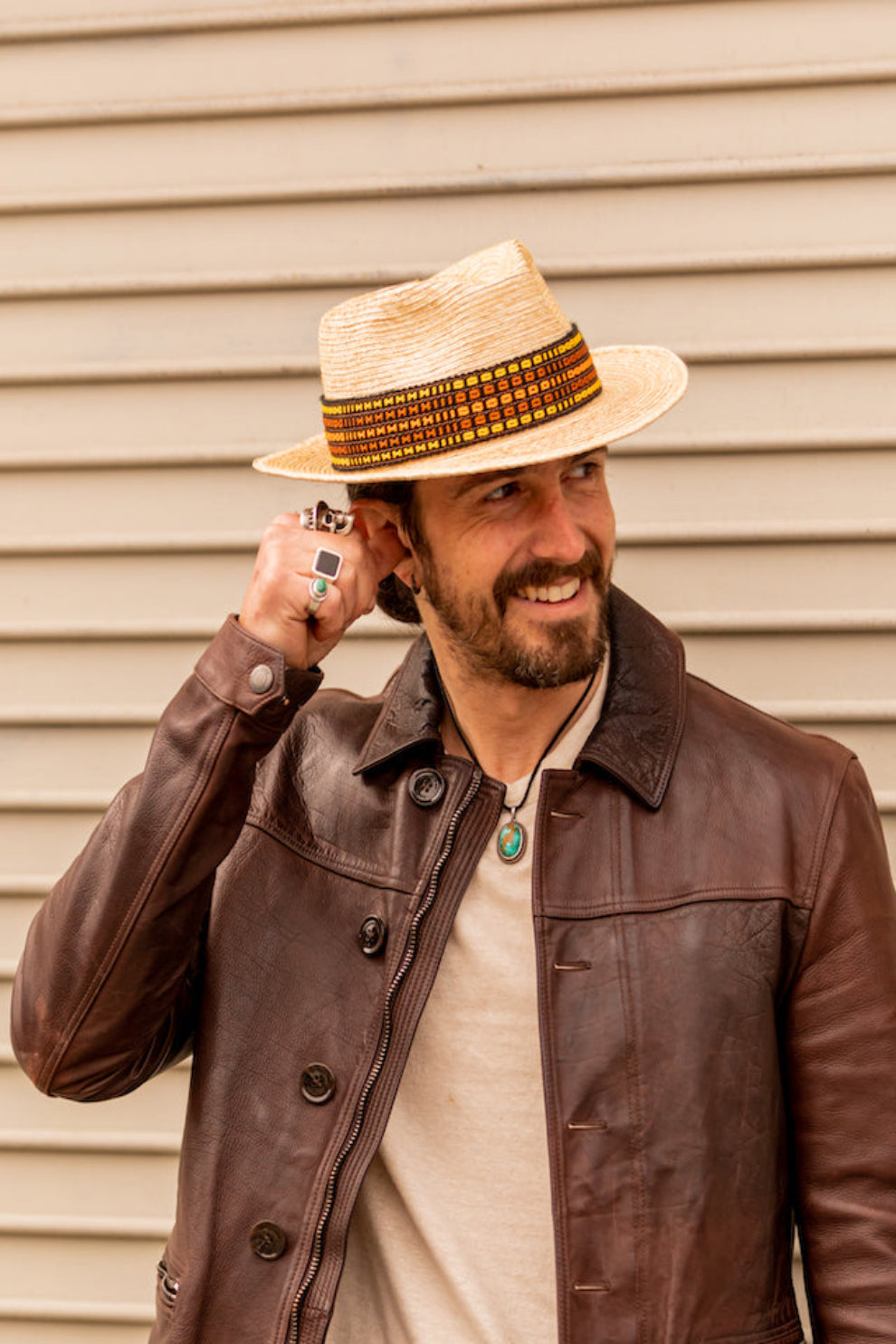 Fedora Palm Leaf Straw Hat