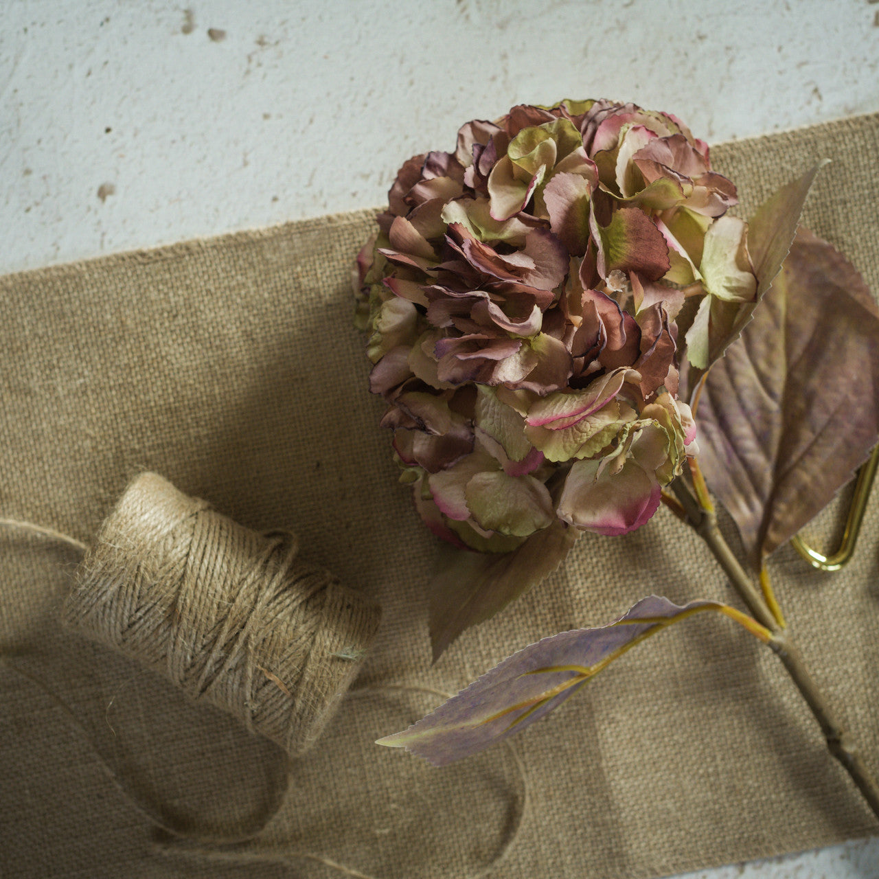 Antique Mauve Fall Hydrangea Spray