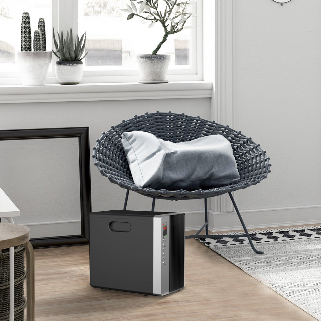 1500W Electric Infrared Quartz Space Thermostat Heater with LED Display and Remote