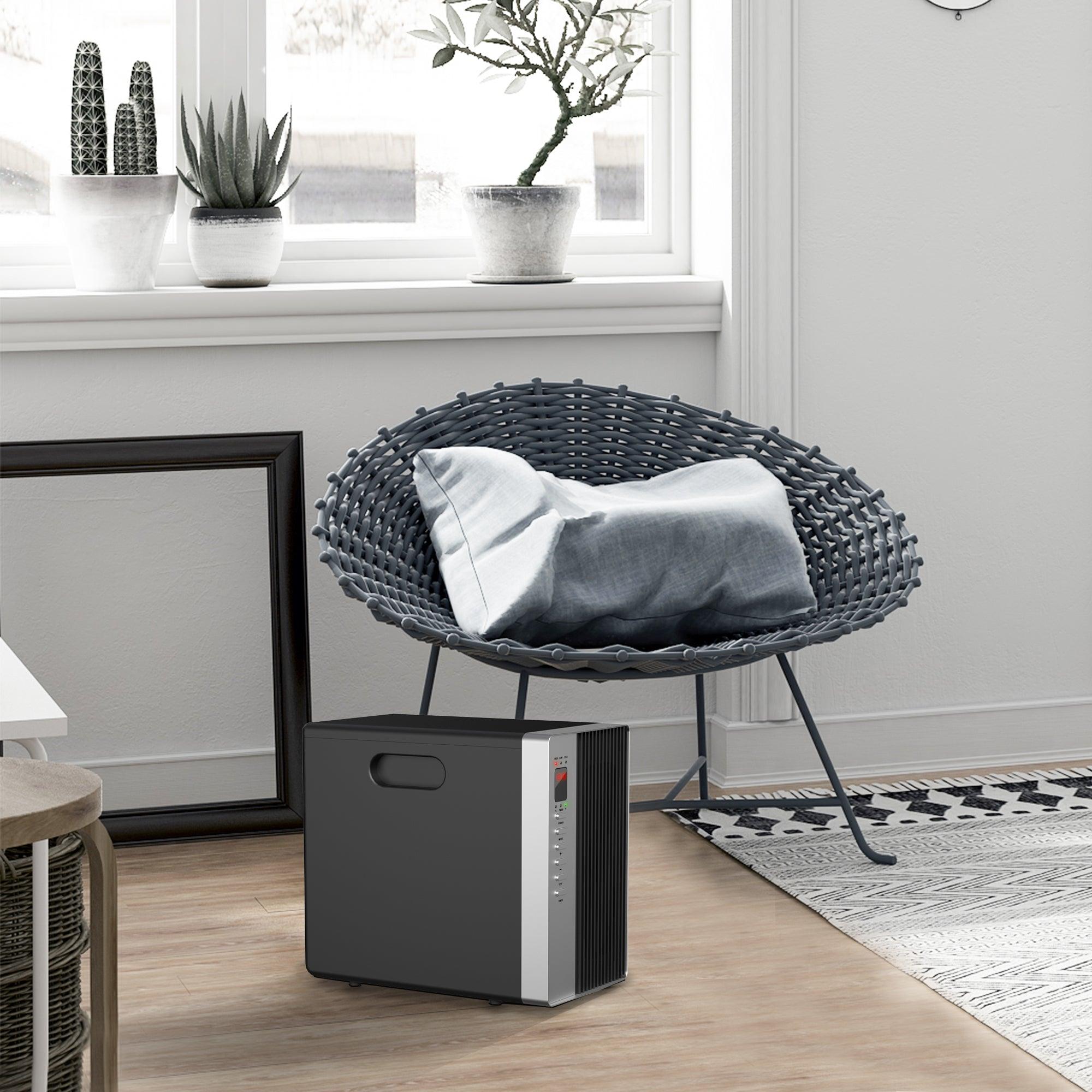 1500W Electric Infrared Quartz Space Thermostat Heater with LED Display and Remote