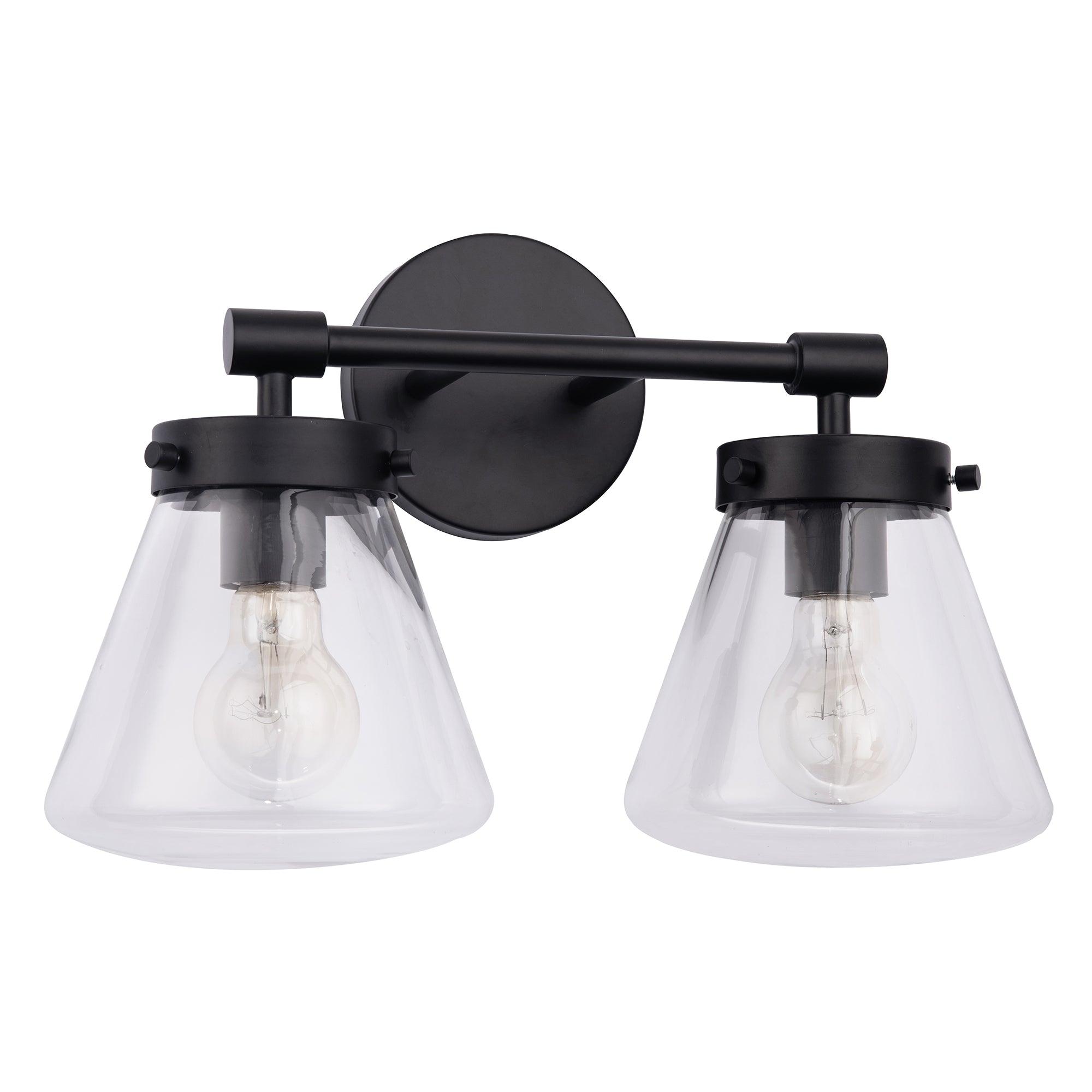 Gleam Modern Farmhouse 2-Light Vanity Light