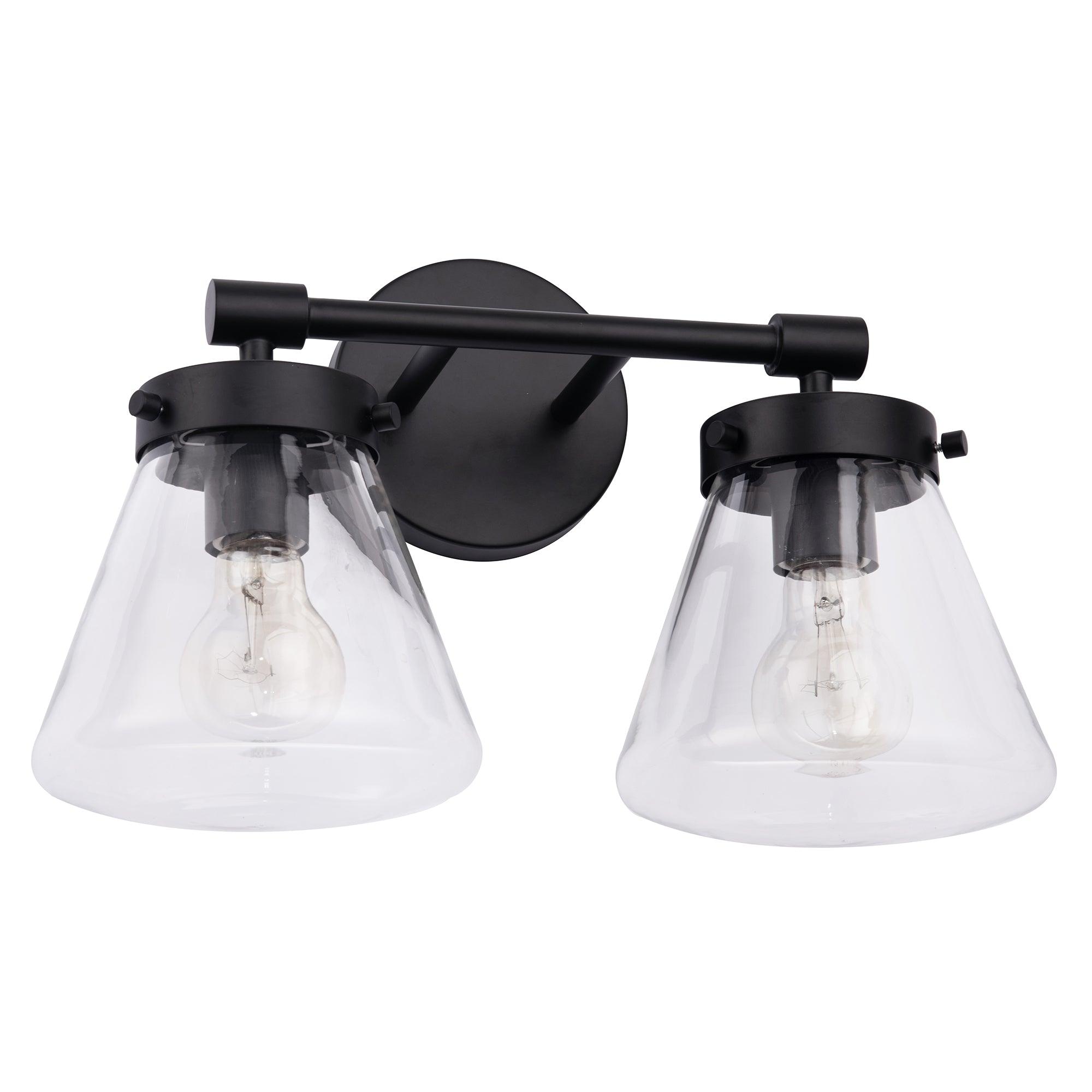Gleam Modern Farmhouse 2-Light Vanity Light