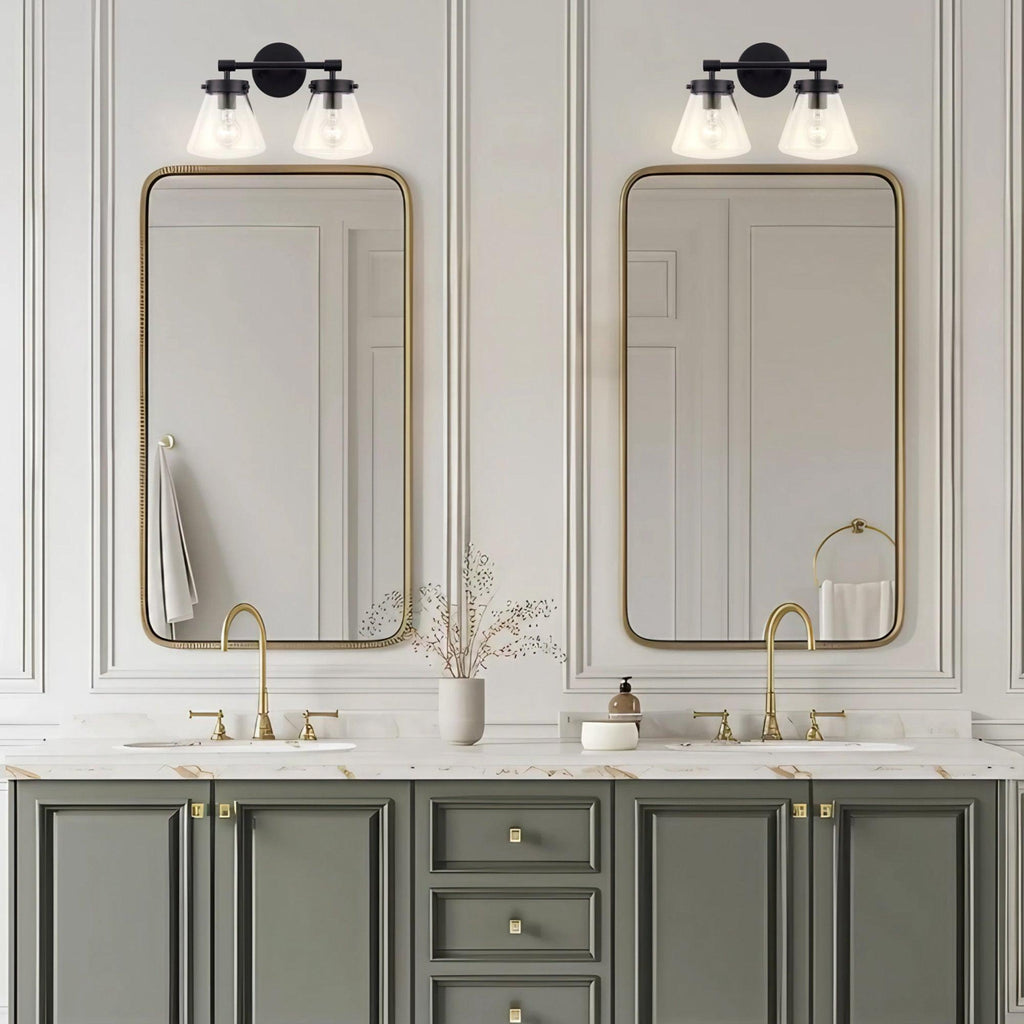 Gleam Modern Farmhouse 2-Light Vanity Light