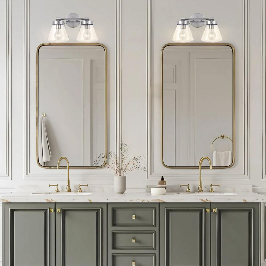 Gleam Modern Farmhouse 2-Light Vanity Light