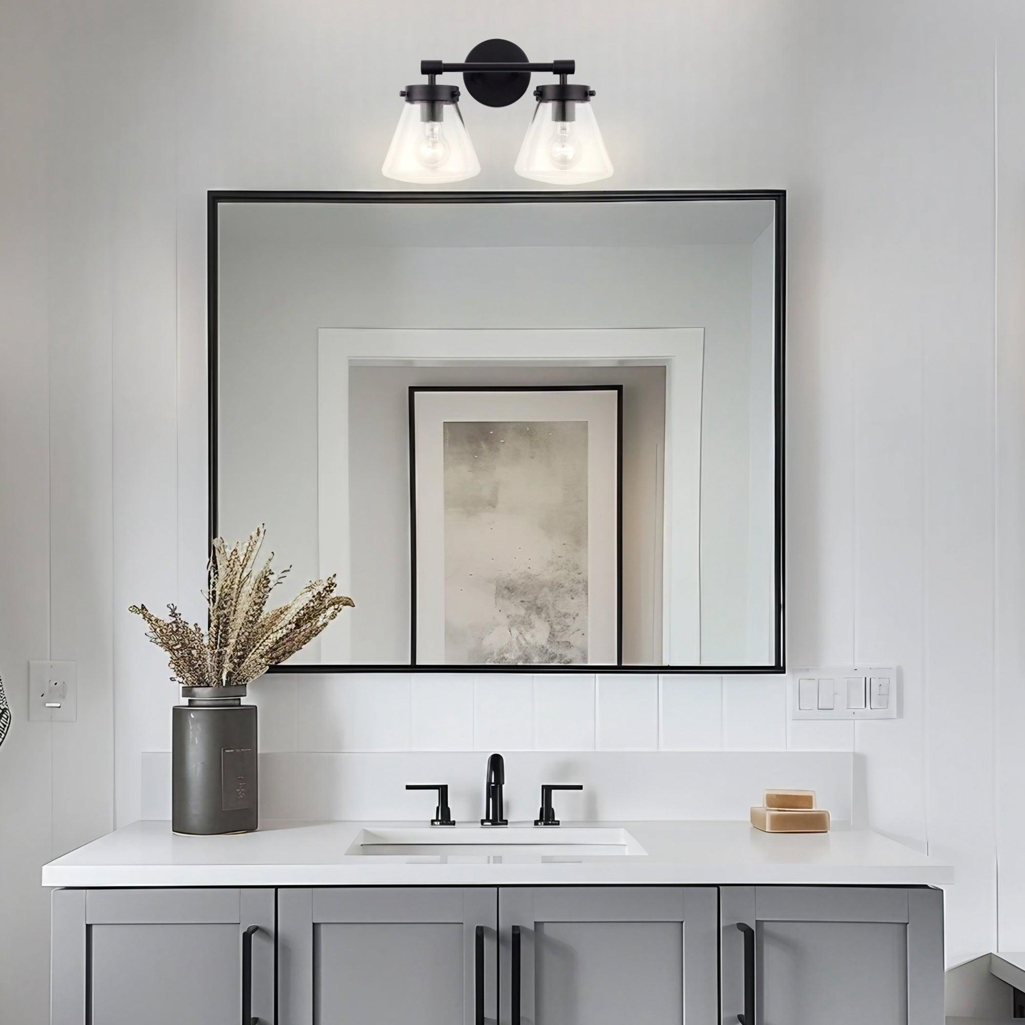 Gleam Modern Farmhouse 2-Light Vanity Light