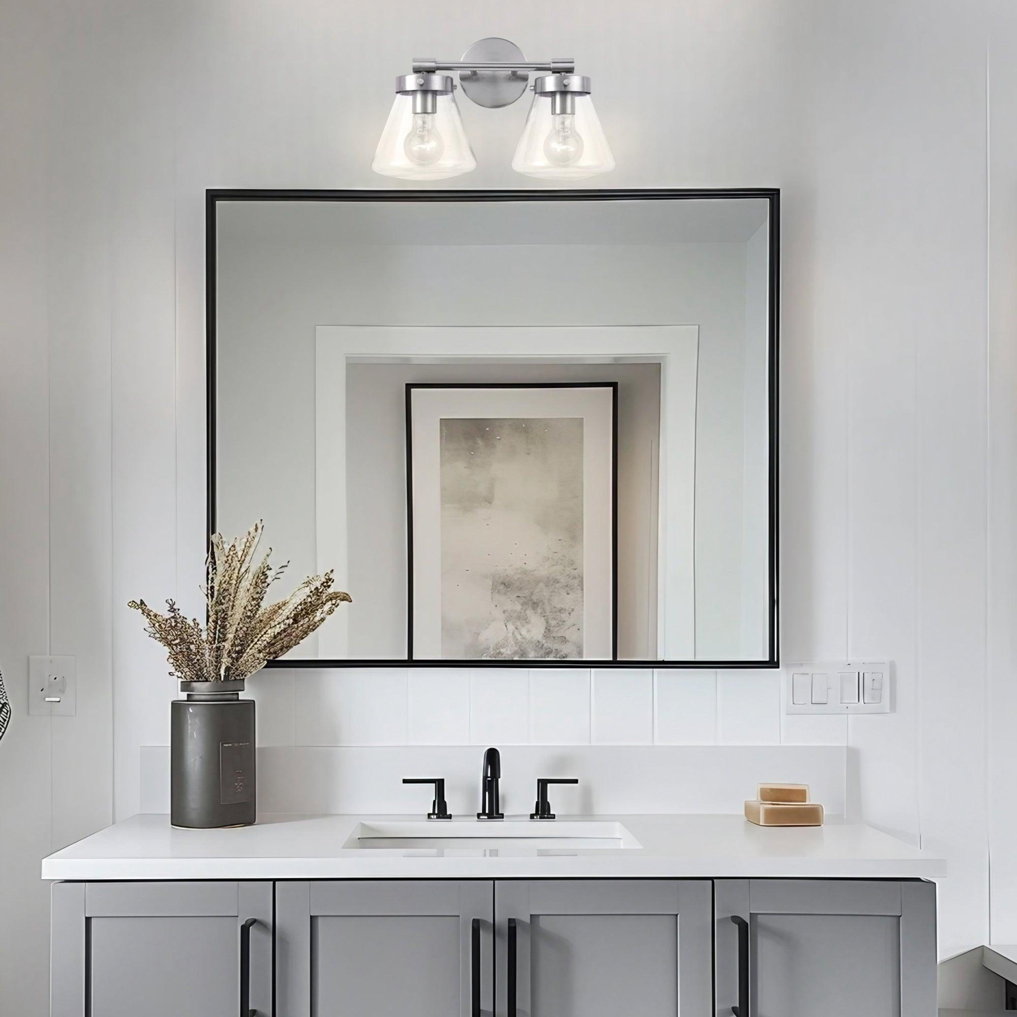 Gleam Modern Farmhouse 2-Light Vanity Light