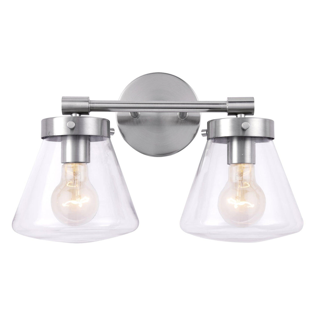 Gleam Modern Farmhouse 2-Light Vanity Light