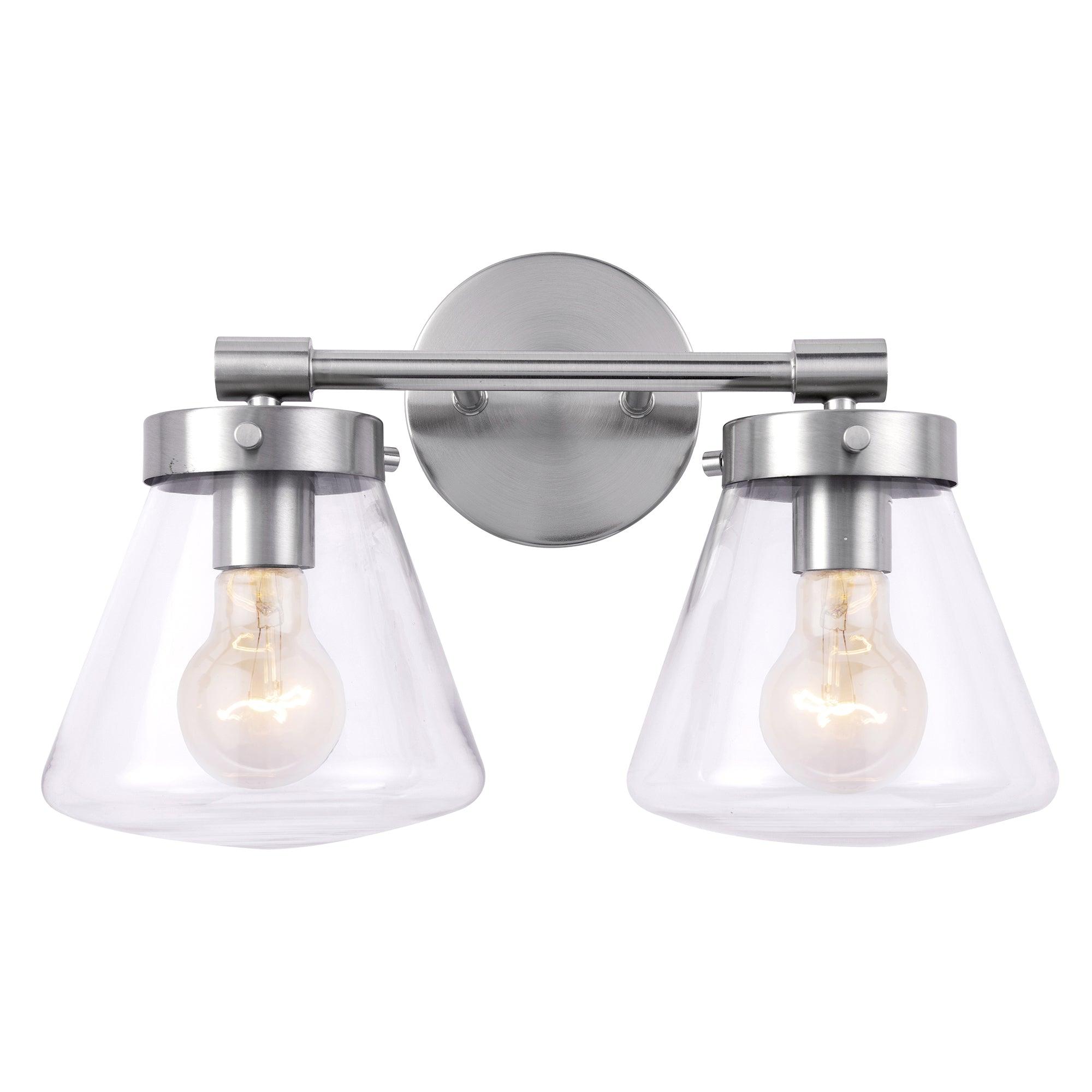 Gleam Modern Farmhouse 2-Light Vanity Light