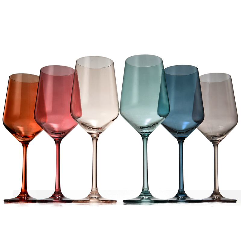 Tonal Stemmed Wine Glassware, Set of 6