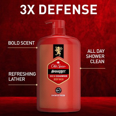 Old Spice Red Zone Swagger Body Wash 33.4 fl oz - New