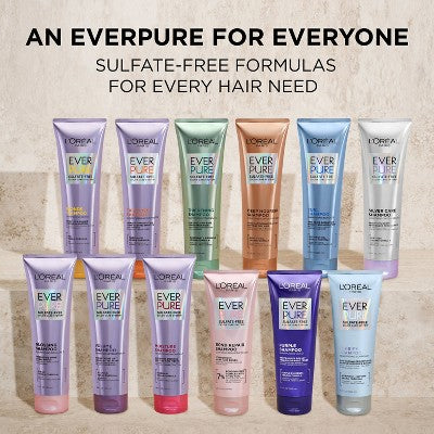 L'Oreal Paris EverPure Moisture Rosemary Oil Shampoo for Dry Hair 23 fl oz - Imperfect Container