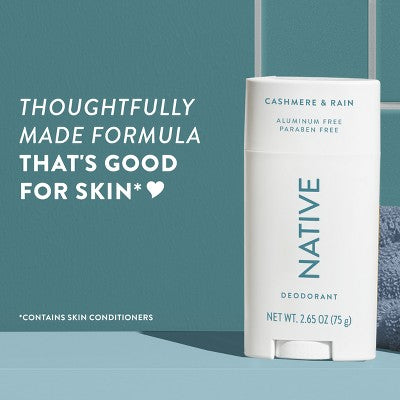 Native Deodorant for Women & Men Cashmere & Rain 2.65oz - Imperfect Container
