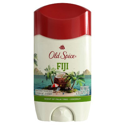 Old Spice Men's Fiji with Palm Tree Antiperspirant Deodorant 2.6oz - Imperfect Container