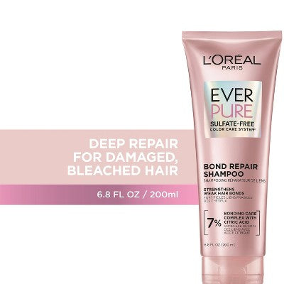 L'Oreal Paris EverPure Sulfate Free Bond Repair Color Care Shampoo 6.8 fl oz - New