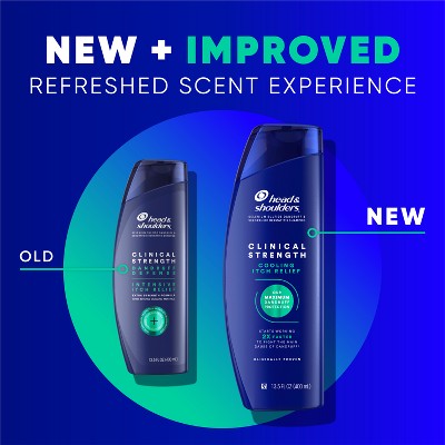 Head & Shoulders Clinical Strength Cooling Itch Relief Tangerine Shampoo 13.5 fl oz - New