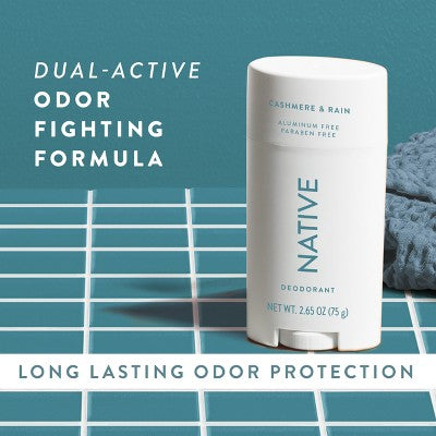Native Deodorant for Women & Men Cashmere & Rain 2.65oz - Imperfect Container