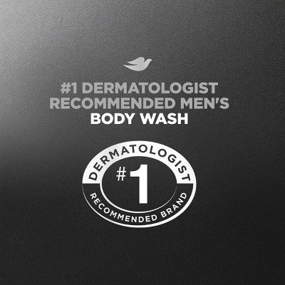 Dove Men+Care Charcoal + Clay Purifying Body; Face Wash Pump Sulfate Free 30 fl oz - Imperfect Container