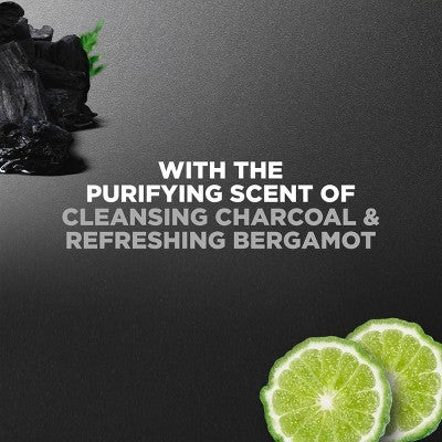 Dove Men+Care Charcoal + Clay Purifying Body; Face Wash Pump Sulfate Free 30 fl oz - New