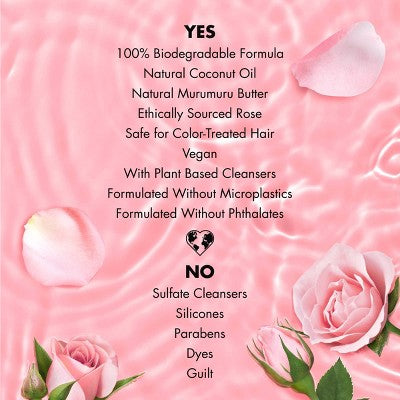 Love Beauty and Planet Murumuru Butter & Rose Shampoo For Color Treated Hair 13.5 fl oz - New