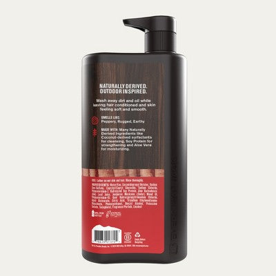 Every Man Jack Cedarwood Hydrating Men's 3-in-1 Body Wash and Shampoo and Conditioner 28.8 fl oz - Imperfect Container