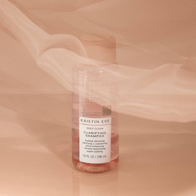 Kristin Ess Deep Clean Clarifying Shampoo for Build Up, Dirt + Oil, Cleanse + Detox Oily Hair 10 fl oz - Imperfect Container
