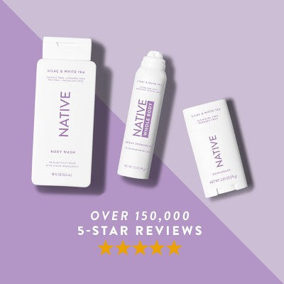 Native Spray Deodorant Lilac & White Tea Aluminum-Free 3.5oz - Imperfect Container