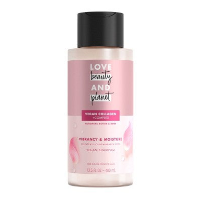 Love Beauty and Planet Murumuru Butter & Rose Shampoo For Color Treated Hair 13.5 fl oz - New