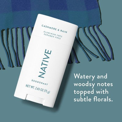 Native Deodorant for Women & Men Cashmere & Rain 2.65oz - Imperfect Container