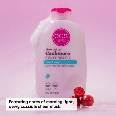 eos Shea Better Cashmere Body Wash Fresh & Cozy 16 fl oz - New
