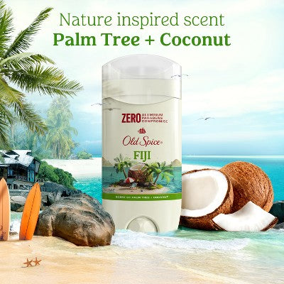 Old Spice Men's Solid Deodorant Fiji with Palm Tree Scent Aluminum-Free 3oz/2pk - New