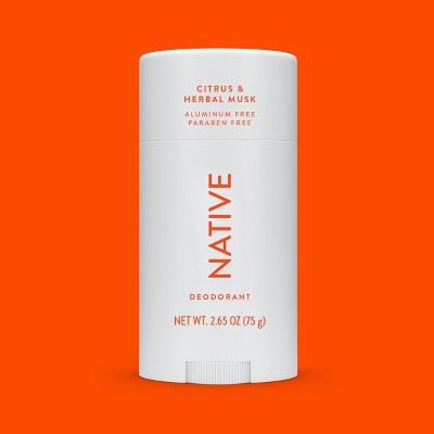 Native Solid Deodorant for Men & Women Citrus & Herbal Musk 2.65oz - New