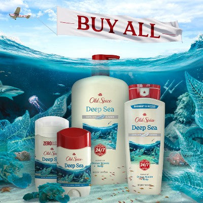 Old Spice Deep Sea Solid Antiperspirant &#38; Deodorant for Men Sea Mineral Scent 2.6oz/2pk - New