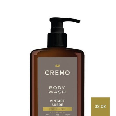 Cremo Vintage Suede Body Wash 32 fl oz - Imperfect Container
