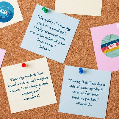 Clean Age Cedar & Sea Salt AHA Deodorant + Body Spray for Teens 4 fl oz - New