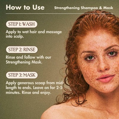 Blake Brown Fundamental Strengthening Shampoo Sandalwood Vanille & Warm Vanilla Fragrance 14 fl oz - New