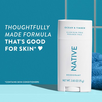 Native Solid Deodorant for Men & Women Ocean & Timber 2.65oz - New