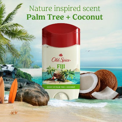 Old Spice Men's Fiji with Palm Tree Antiperspirant & Deodorant 2.6oz/2pk - New