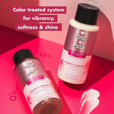 Love Beauty and Planet Murumuru Butter & Rose Shampoo For Color Treated Hair 13.5 fl oz - New