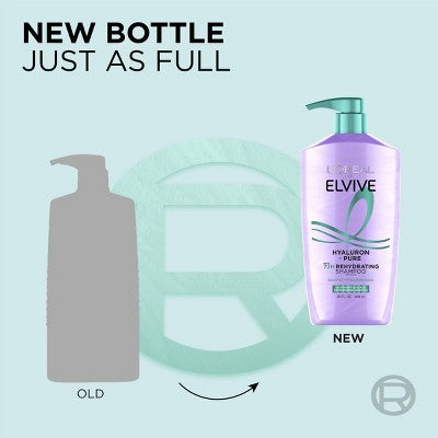 L&#39;Oreal Paris Elvive Hyaluron Pure Purifying Shampoo for Oily Hair 28 fl oz - New