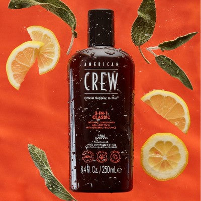 American Crew 3-in-1 Shampoo, Conditioner and Body Wash 15.2 fl oz - Imperfect Container