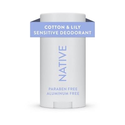 Native Sensitive Solid Deodorant Cotton & Lily  2.65oz - New