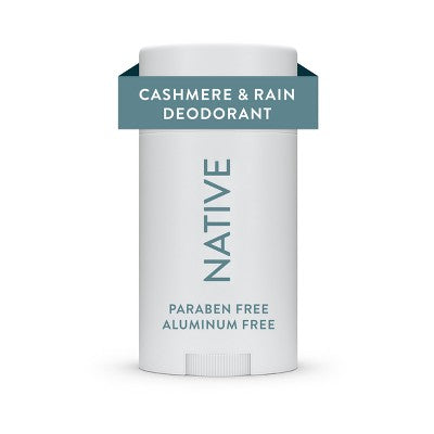 Native Solid Deodorant for Men Cashmere & Rain Aluminum-Free 2.65oz - New