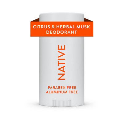 Native Solid Deodorant for Men & Women Citrus & Herbal Musk 2.65oz - New