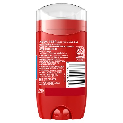 Old Spice Red Zone Aqua Reef Deodorant 3oz - Imperfect Container