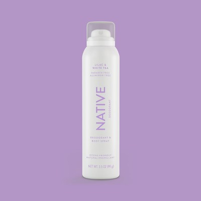 Native Spray Deodorant Lilac & White Tea Aluminum-Free 3.5oz - Imperfect Container