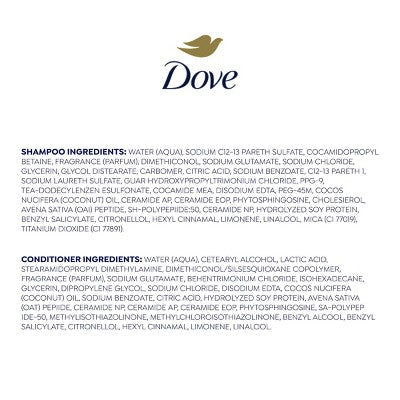 Dove Beauty Intensive Repair Shampoo & Conditioner Set for Damaged Hair  12 fl oz/ 2ct - New