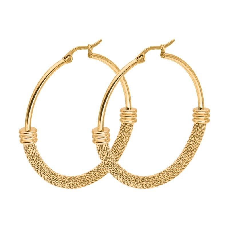 Mesh Hoop Earrings