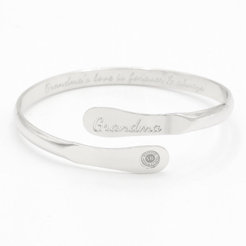 Grandma Bracelets, Engraved Bracelets Grandma’s love is forever & always